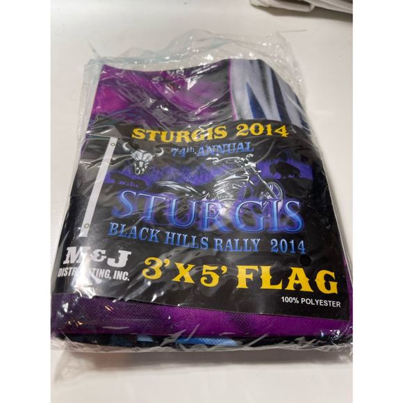 Sturgis 2014 Black Hills Rally 3’ x 5’ Flag - Picture 1 of 2